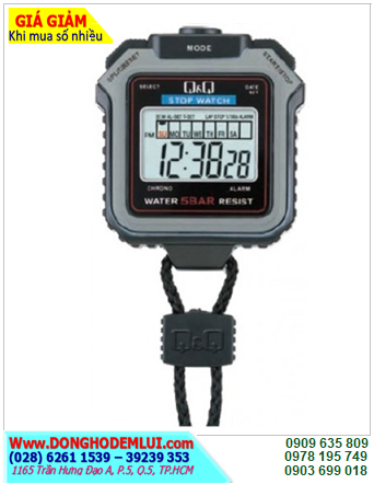 HS43J002Y_Đồng hồ bấm giờ bấm giây Q&Q HS43J002Y chính hãng Q&Q Japan (Tập đoàn Citizen _Nhật) Bảo hành 1 năm