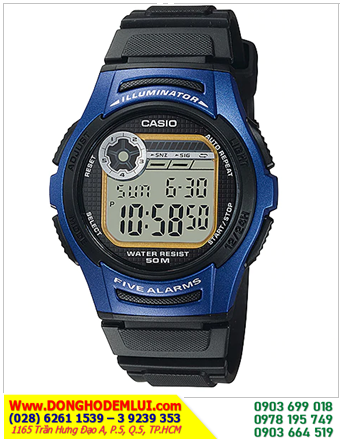 Casio W-213-2AV; Đồng hồ điện tử Casio W-213-2AV chính hãng | Bảo hành 2 năm 