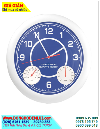 TRACEABLE 1071 _ Đồng hồ hiển thị THỜI GIAN-NHIỆT ĐỘ-ĐỘ ẨM bằng CƠ, 1071 Quartz Traceable Clock |Bảo hành 01 năm 
