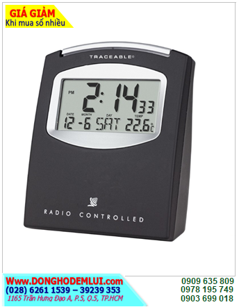 TRACEABLE 5125 _ Đồng hồ ĐỂ BÀN xem giờ hiển thị THỜI GIAN-NHIỆT ĐỘ 5125 Radio-Controlled Clock (Bảo hành 01 năm)