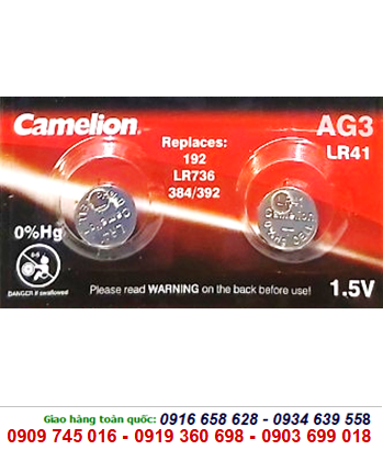 Camelion AG3, Pin Camelion AG3 alkaline 1.5V, Pin Camelion LR41 alkaline 1.5v