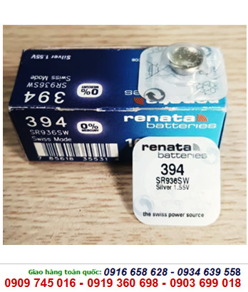 Pin Renata 394/SR936SW silver oxide 1.55V chính hãng Renata Thụy Sĩ