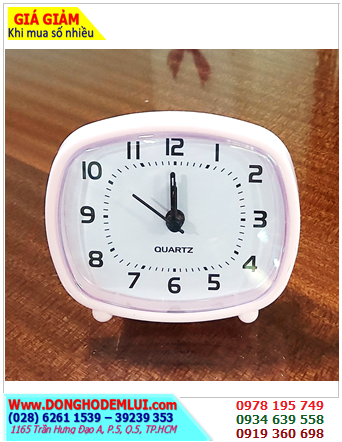 Đồng hồ báo thức DHTA06-PINK, Đồng hồ Xem giờ để bàn DHTA06-PINK (Hiển thị Giờ-Phút-Giây và Giờ báo thức) /Bhành 03 tháng