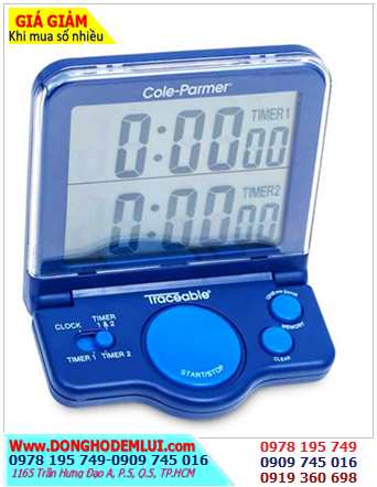 Traceable 5023, Đồng hồ cài đặt hẹn giờ đếm lùi 02 kênh Traceable @ 5023 Flexible-Display Jumbo-Digit Timer /Đã hiệu chuẩn tại Mỹ 