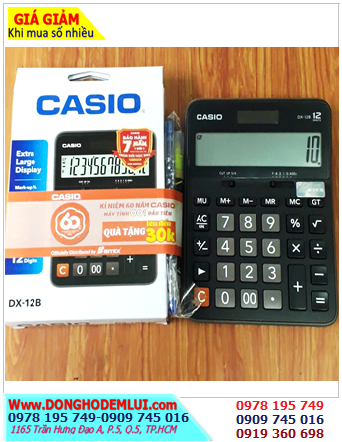 Casio DX-12B, Máy tính tiền Casio DX-12B (màn hình 12 số Digits) chính hãng