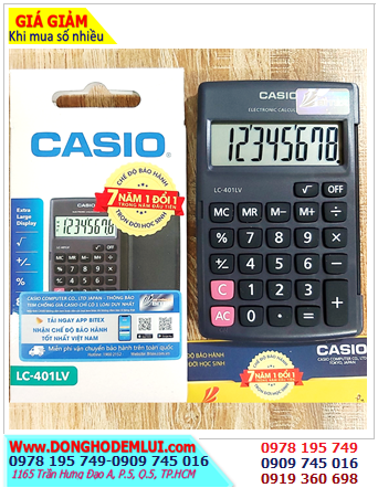 Casio LC-401LV, Máy tính tiền Casio LC-401LV màn hình 8 số điện tử _Xuất xứ Philipines |CÒN HÀNG