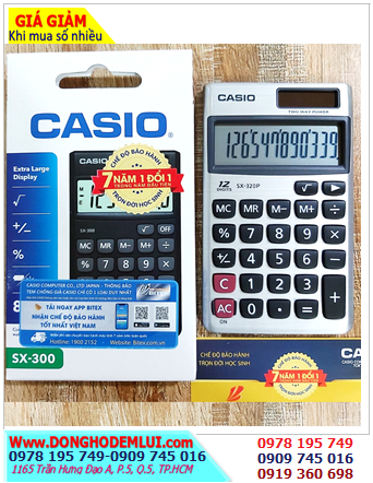 Casio SX-300P, Máy tính tiền Casio SX-300P loại 8 số Digits chính hãng _Xuất xứ Philipines |CÒN HÀNG